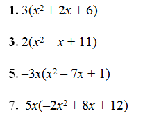 Multiplying Monomials with Polynomials Worksheet (pdf) and Answer Key