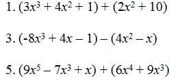 Operations with Polynomials Worksheet (pdf) and Answer Key. 33